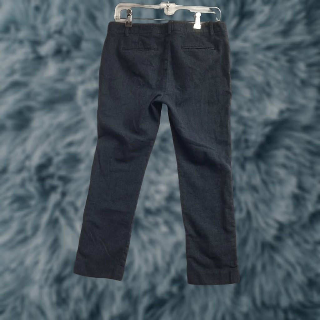 Theory Theory Pants Women's Size 12 Wool Blend Slim Straight Ankle Career Dark Gray Size 34" / US 12 / IT 48 - 1 Thumbnail
