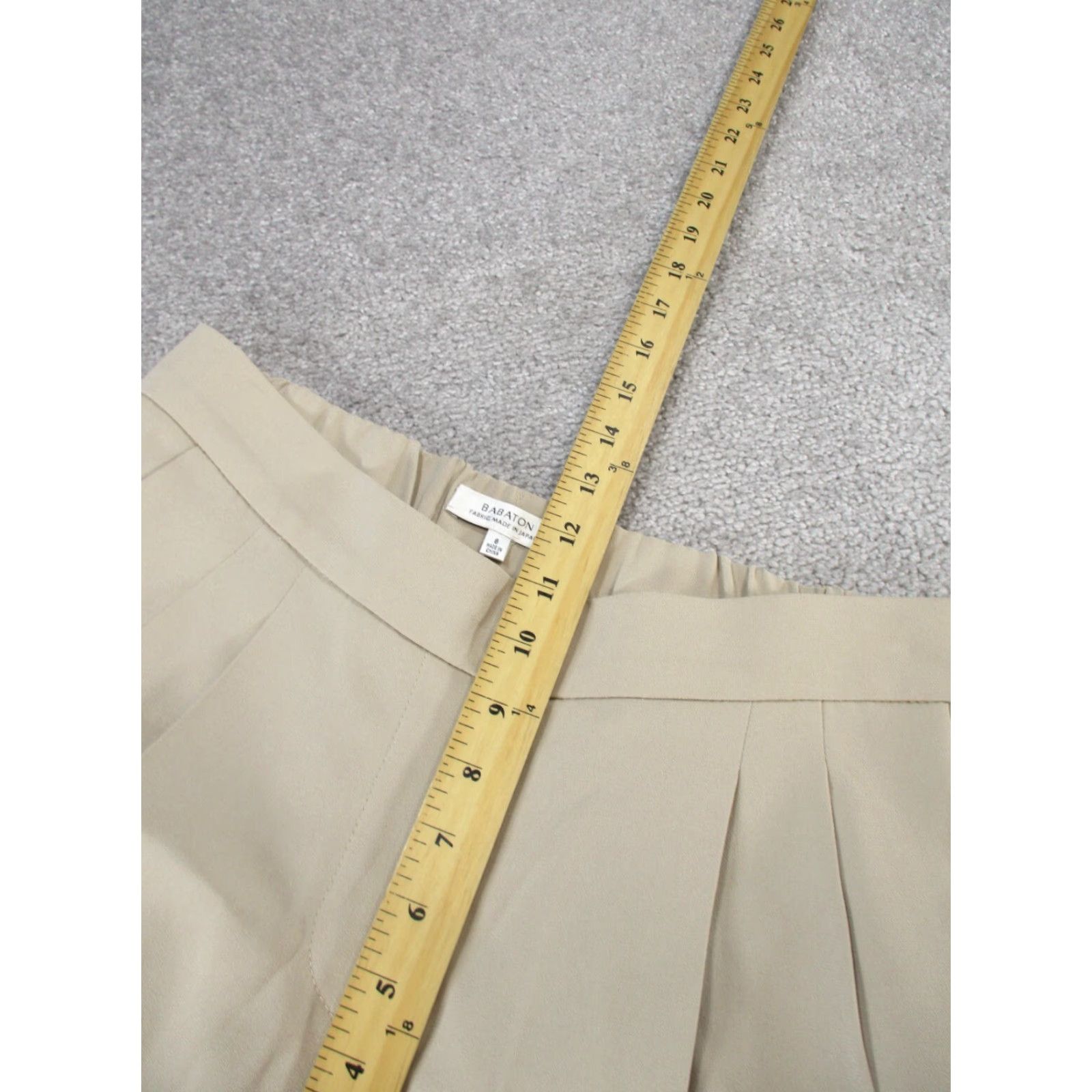 Vintage Babaton Dress Pants Womens 8 Beige Crepe Taper Leg Pull On Stains Dress Pants Beige Babaton Womens 8 Tapered Crepe Pull On Stains Size 30" / US 8 / IT 44 - 7 Thumbnail