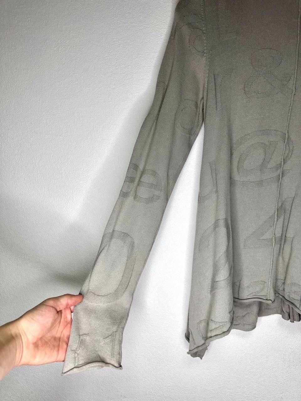 Rundholz Rundholz Avant-Garde Knit Cardigan Gray Abstract Pattern Y2K Size S / US 4 / IT 40 - 13 Thumbnail
