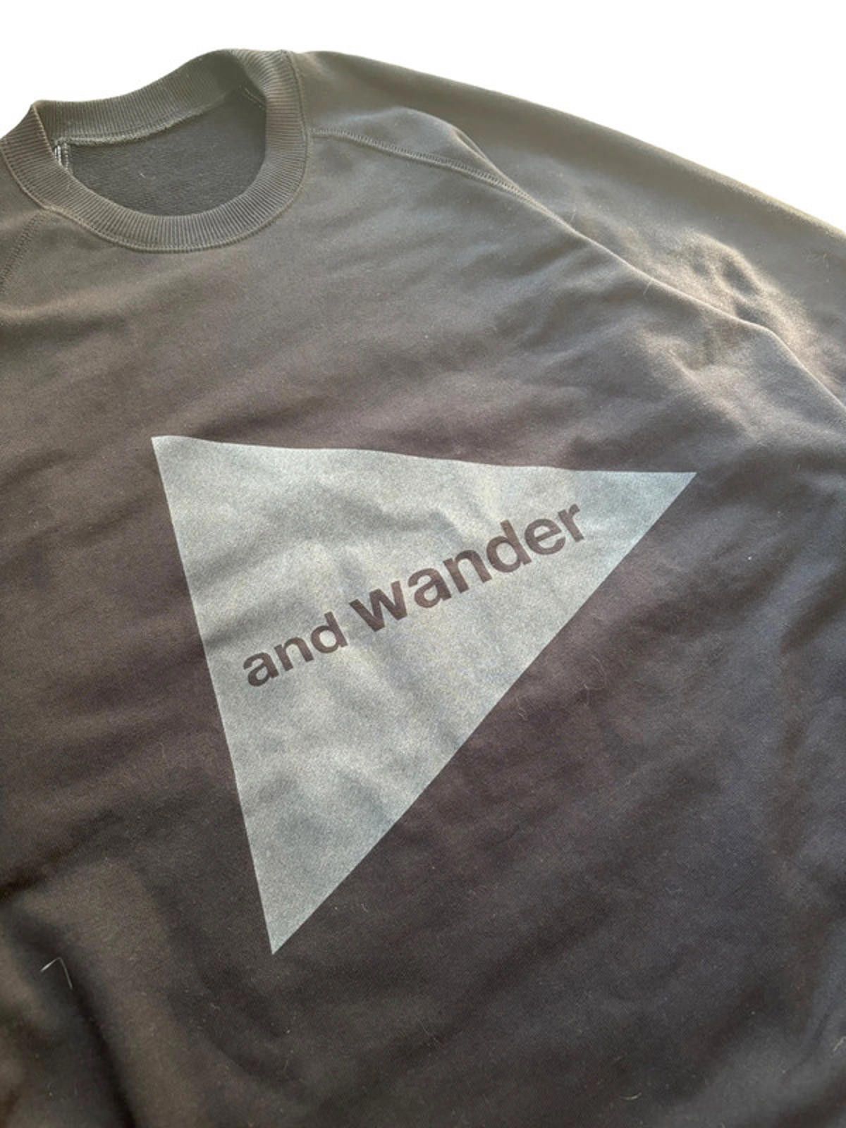 And Wander and wander Logo Crewneck Sweatshirt Black M L Size US L / EU 52-54 / 3 - 2 Thumbnail
