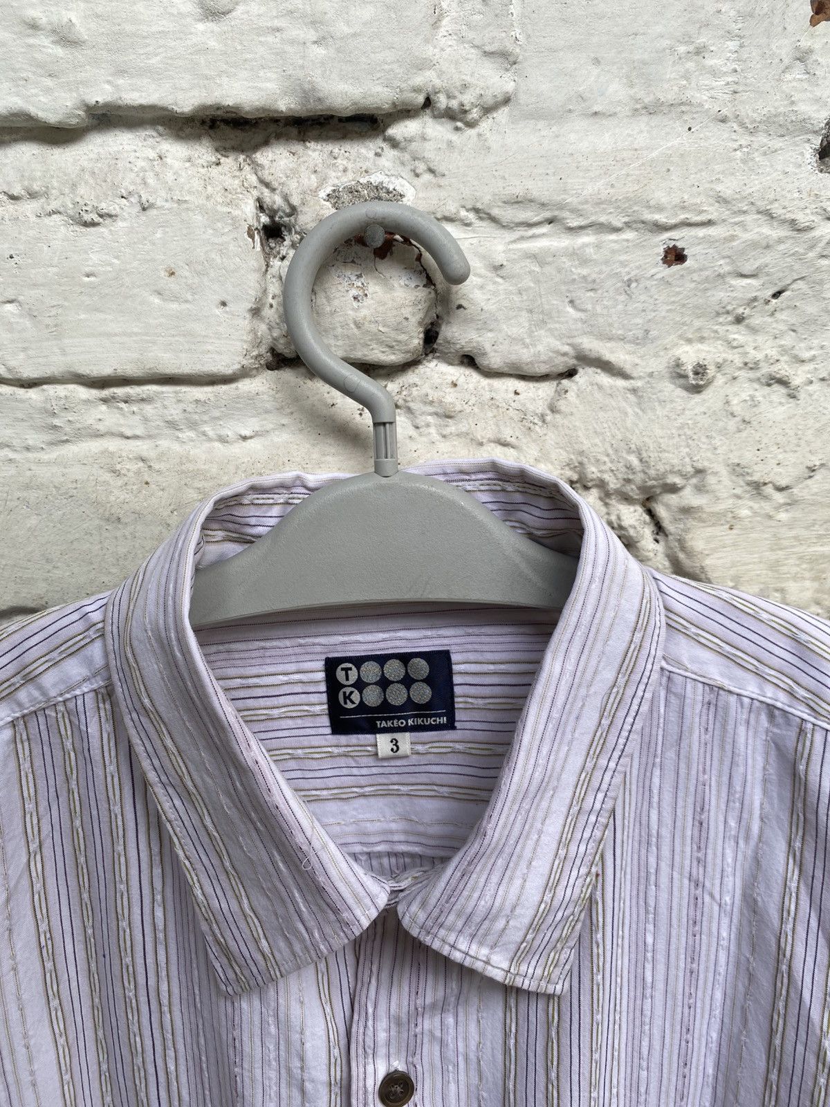 Takeo Kikuchi TAKEO KIKUCHI STRIPED TEXTURED BUTTON UP SHIRT Size US M / EU 48-50 / 2 - 3 Thumbnail