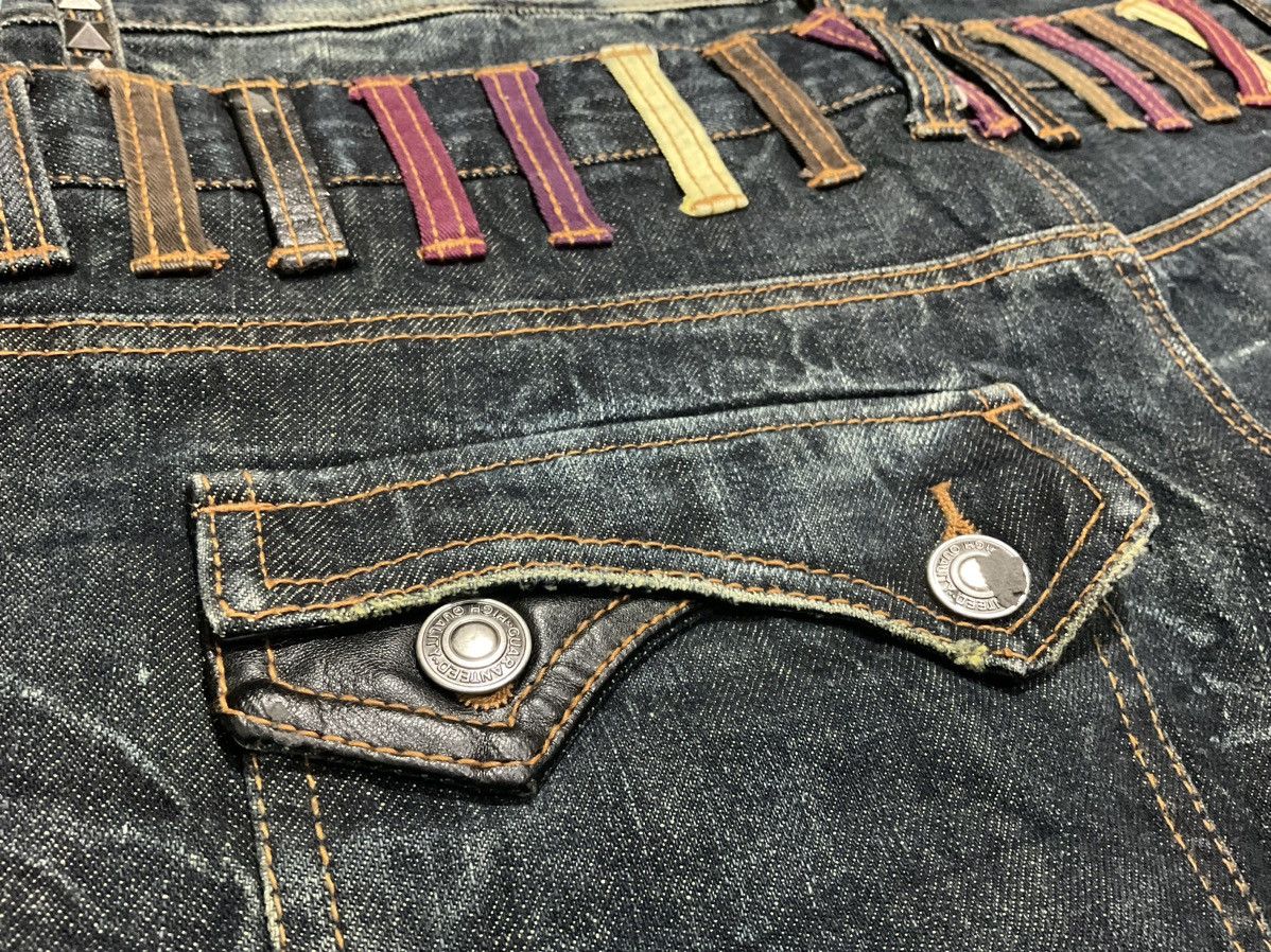 Beauty Beast 🔥 Y2K Nylaus Jeans Double Waist Studded Zippers Denim LGB Size US 32 / EU 48 - 9 Thumbnail