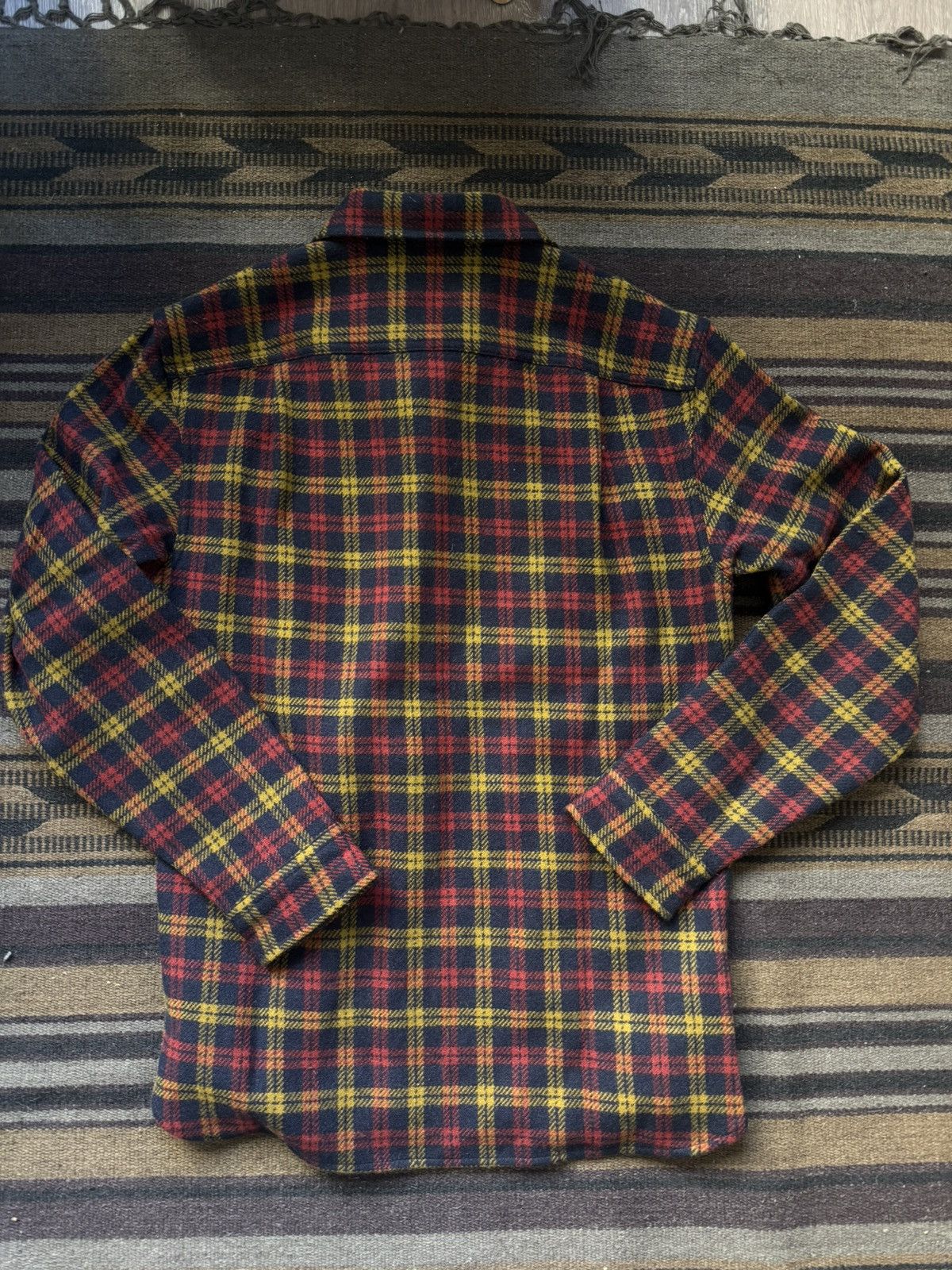 RRL Ralph Lauren Plaid Wool Flannel Work Shirt Size US M / EU 48-50 / 2 - 4 Thumbnail