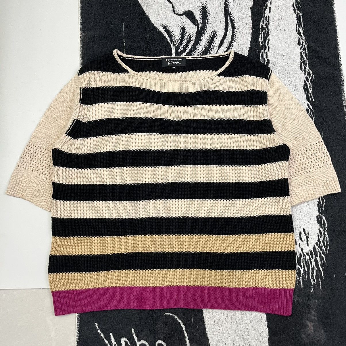 Designer × If Six Was Nine × Sonia Rykiel Sonia Rykiel Striped Knit Sweater LGB style Size XS / US 0-2 / IT 36-38 - 2 Thumbnail