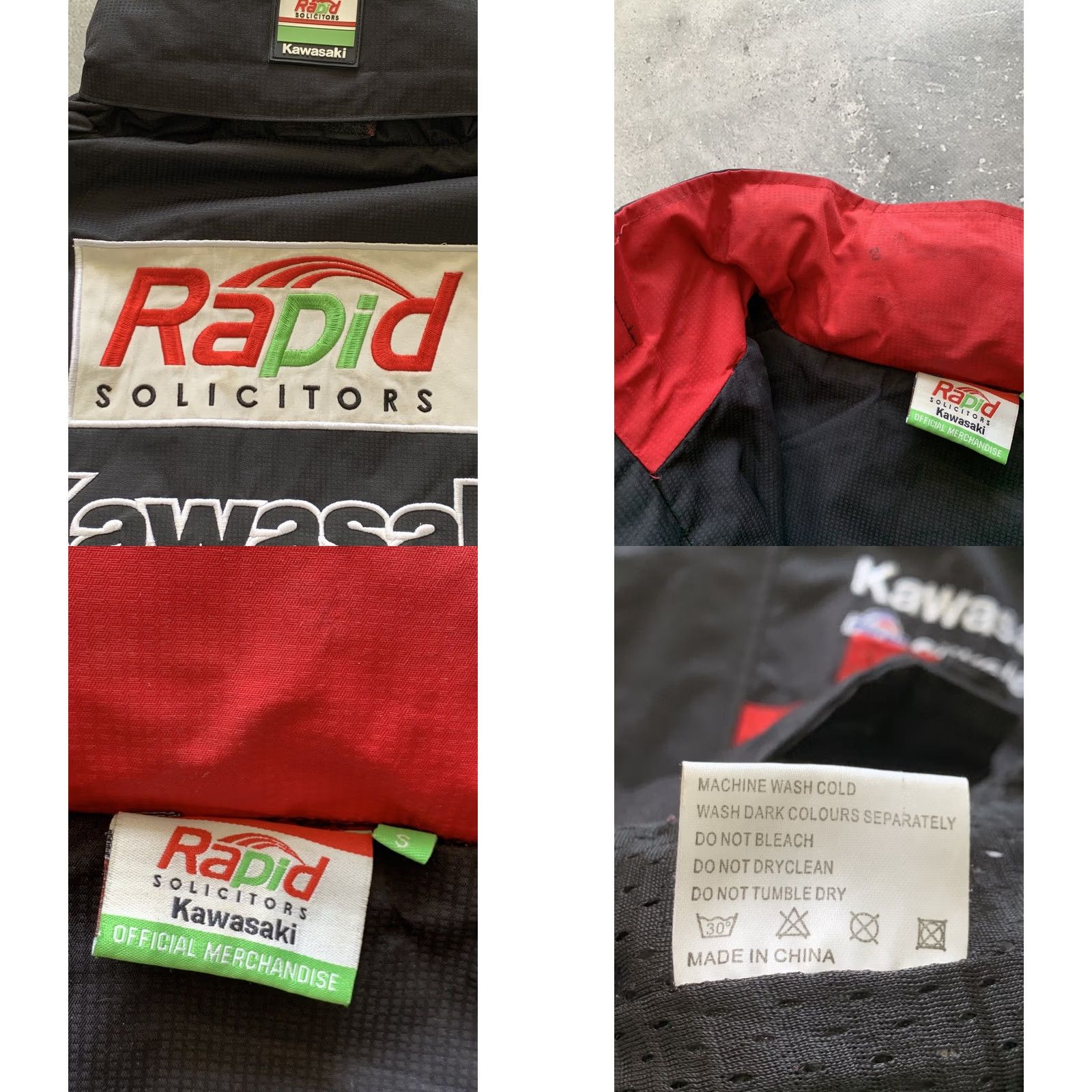 Vintage KAWASAKI Jacket Racing Windbreaker Black Men S Size US S / EU 44-46 / 1 - 8 Thumbnail