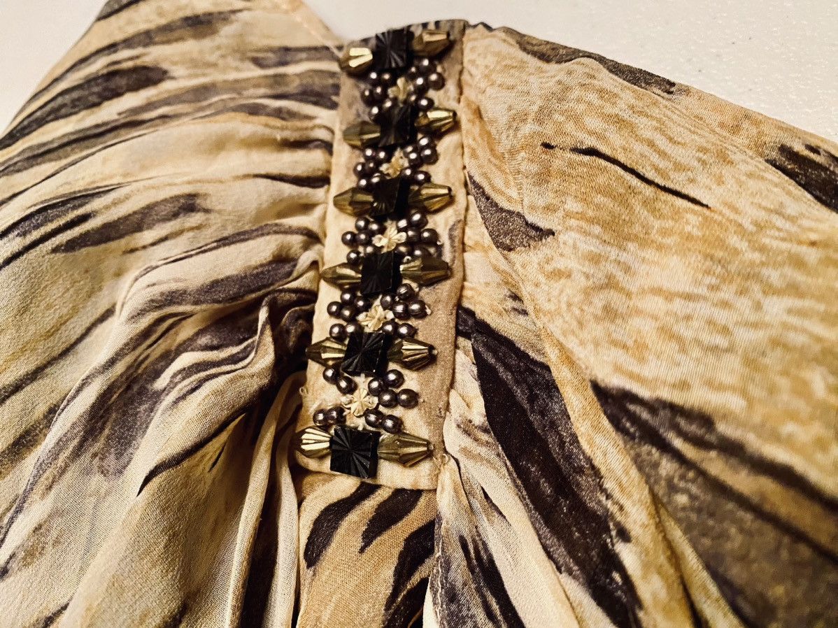 Roberto Cavalli Roberto Cavalli 🇮🇹 Foxy Lady Asymétrique Vert Léopard NWT Size XS / US 0-2 / IT 36-38 - 20 Thumbnail
