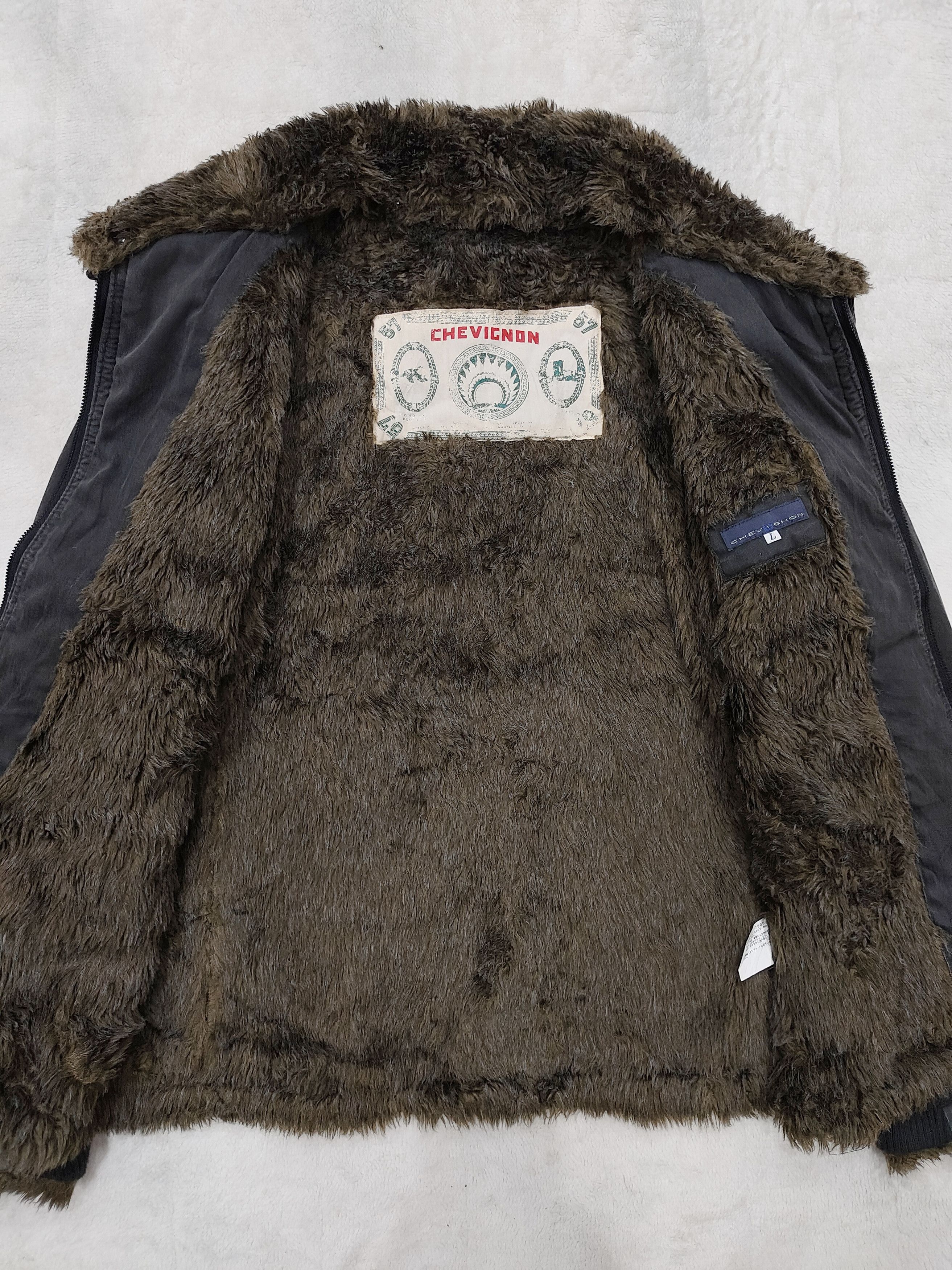 Chevignon Chevignon🇯🇵 Fur Hairy Lined Utility Heritage Work Jacket Size US L / EU 52-54 / 3 - 6 Thumbnail