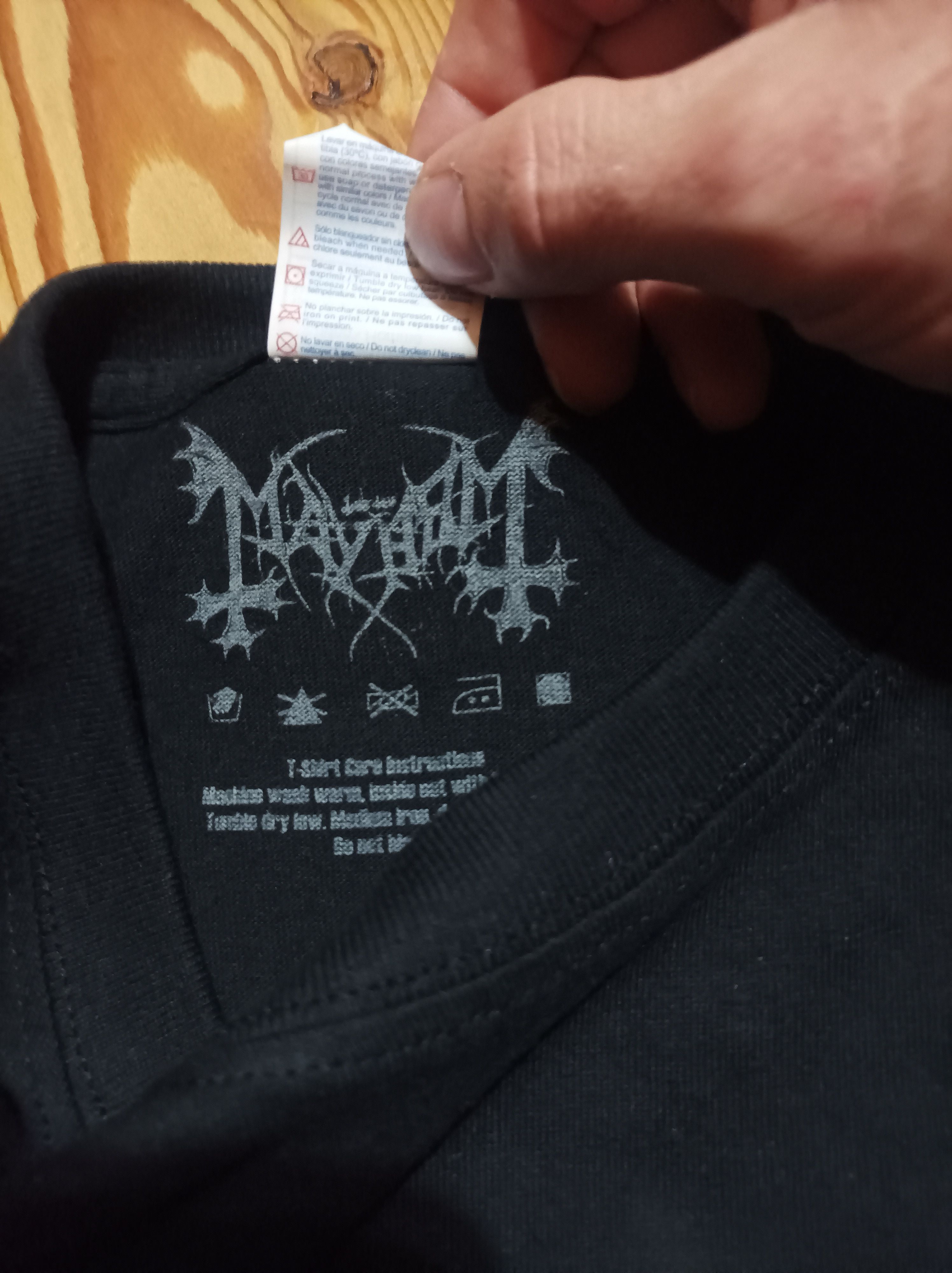 Band Tees × Vintage Mayhem Dawn black Hearts L Size US L / EU 52-54 / 3 - 5 Thumbnail