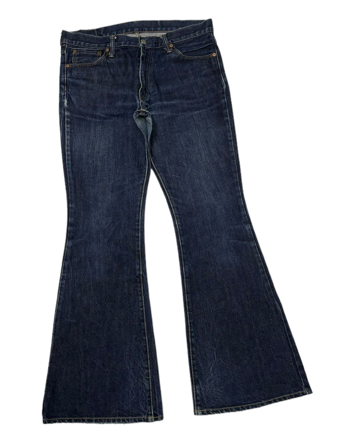 Burgus Plus GRAIL🔥Burgus Plus 🇯🇵 Indigo Bootcut Flared Denim Jeans Size US 32 / EU 48 - 2 Thumbnail
