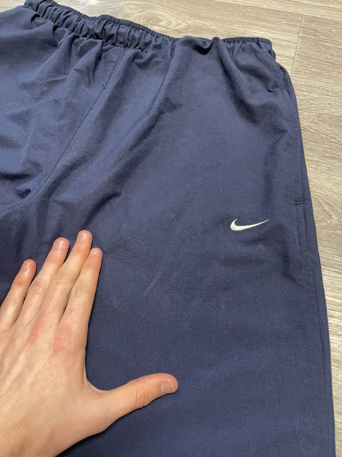 Nike Vintage Nike Navy Blue Parachute Pants Drill Y2K Size US 32 / EU 48 - 8 Thumbnail