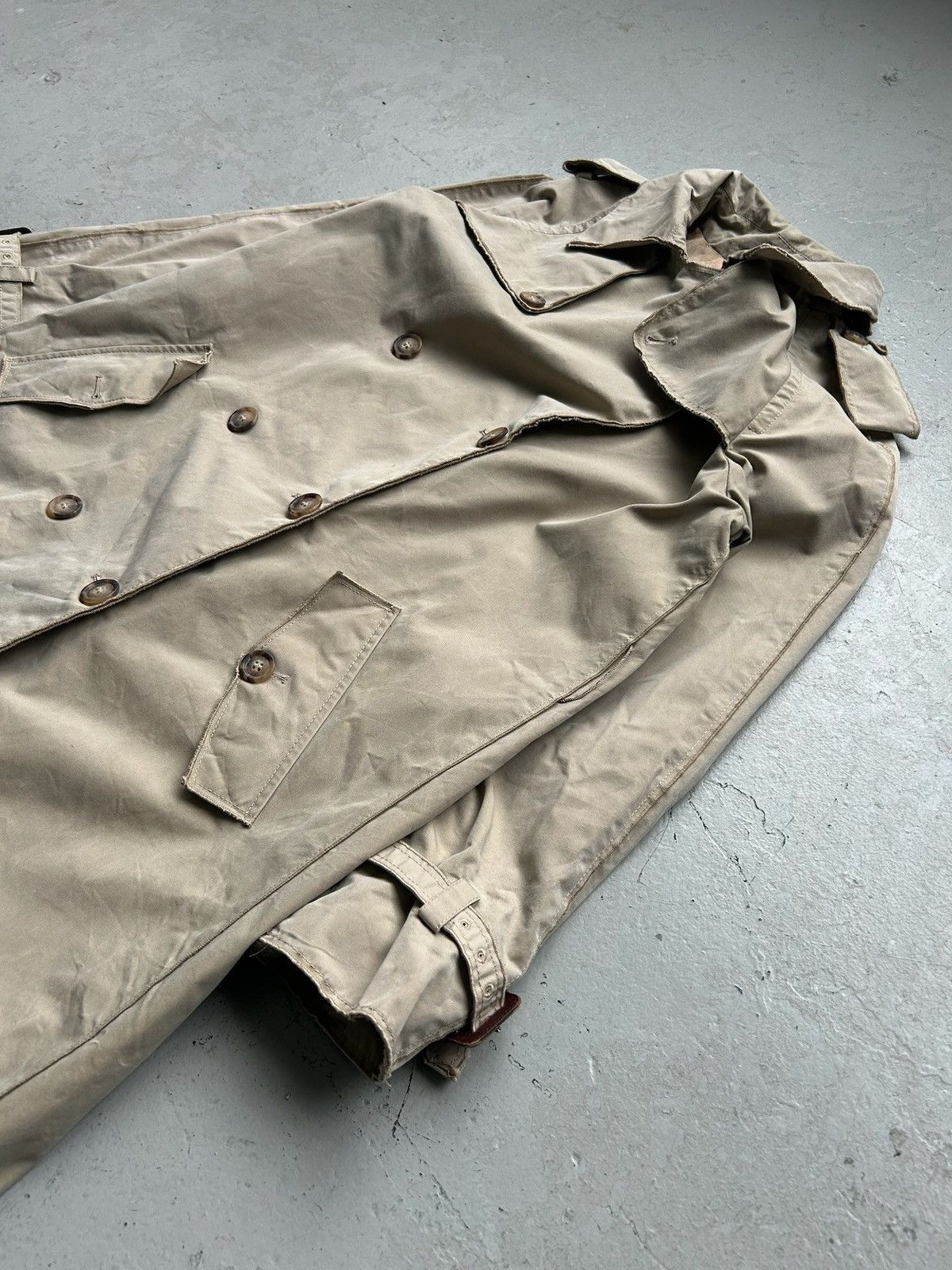 Dolce & Gabbana Dolce & Gabbana Khaki Double Brest Trench Coat Size US S / EU 44-46 / 1 - 2 Thumbnail