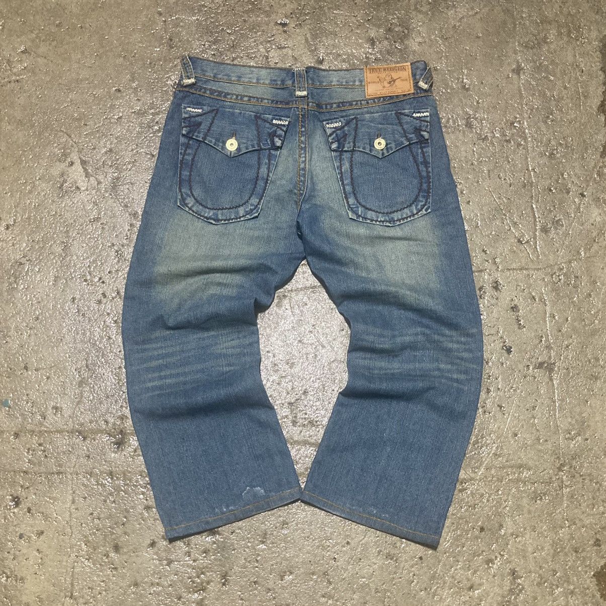 True Religion Crazy Y2K True Religion Baggy Distressed Hip-Hop Denim ...