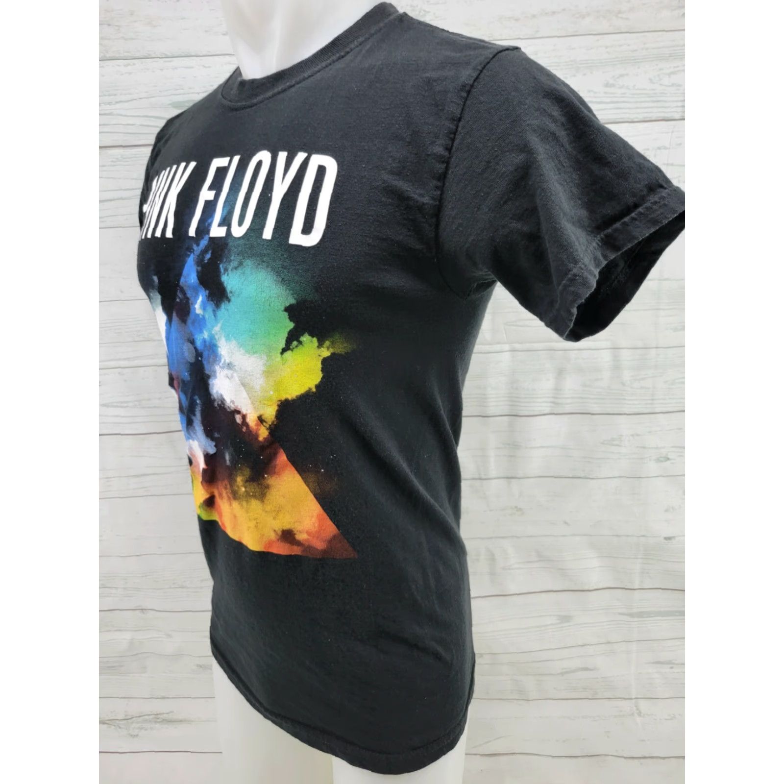 Vintage Pink Floyd Prism Galaxy Small S/P T-Shirt Men Cotton Graphic Tee Crew Neck Short Sleeve Black 100% Cotton Slim Fit Casual Vintage No N/A Size US S / EU 44-46 / 1 - 3 Thumbnail
