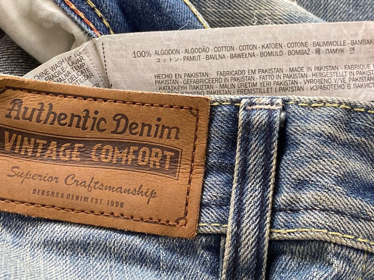 Bershka Bershka Faded Wash Patchwork Style Skinny Leg Jeans Size US 30 / EU 46 - 11 Thumbnail