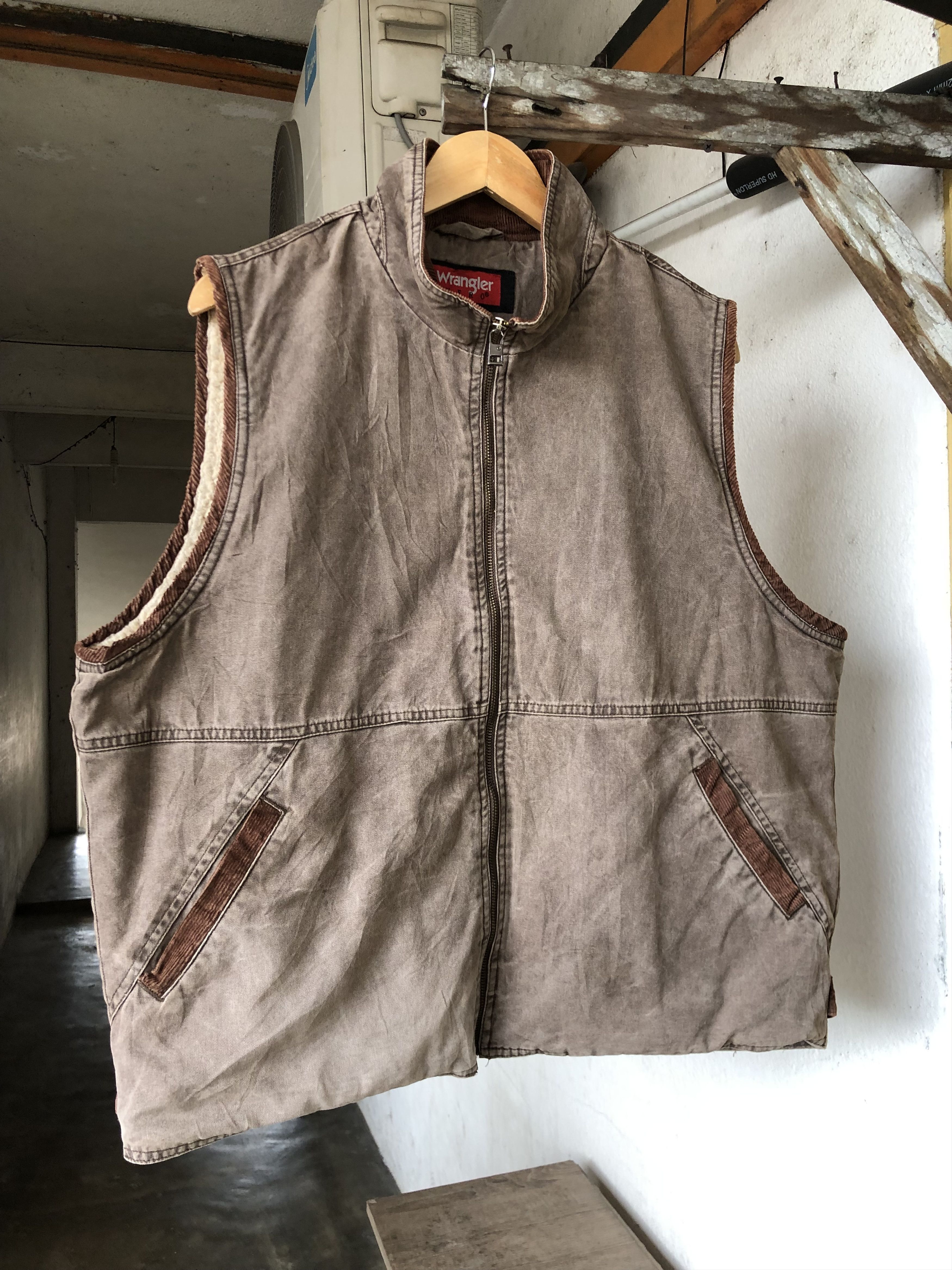 Wrangler Vintage Wrangler Hero Duck Canvas Vest Jacket Brown Size US L / EU 52-54 / 3 - 3 Thumbnail