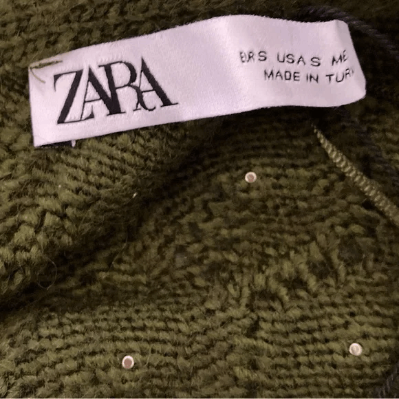 Zara Zara Pearl Open-Back Cropped Knit Sweater Size S / US 4 / IT 40 - 6 Thumbnail