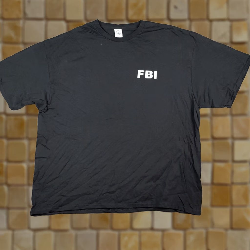 Delta FBI Retro Funny Men's 3XL Black Short Sleeve Police Costume T Shirt Size US XXL / EU 58 / 5 - 1 Thumbnail