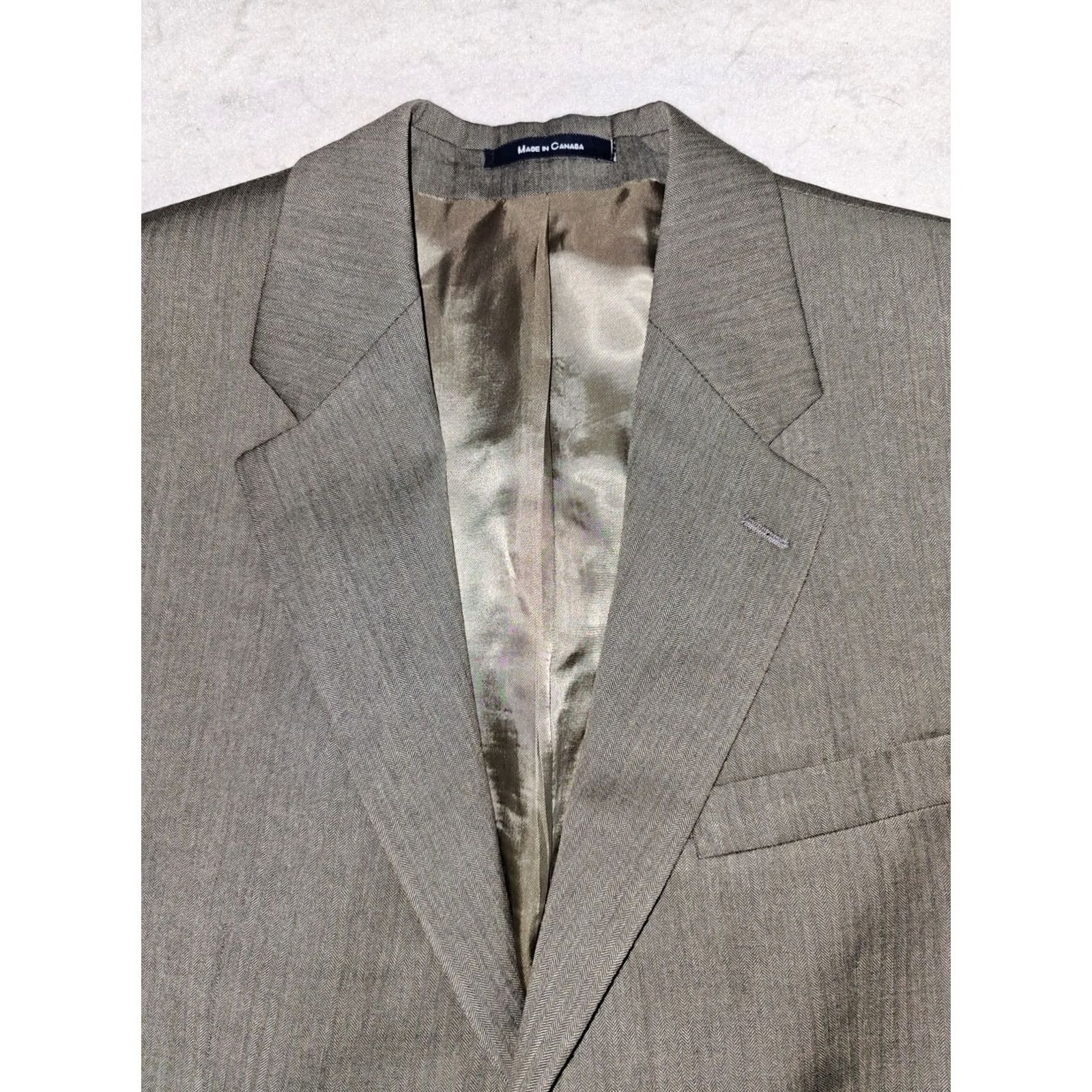Ralph Lauren Ralph by Ralph Lauren Signature Blazer - Cashmere & Wool Blend Coat - Mens Size 42R - Beige - 2 Button Sport Coat - Regular Fit Size 42R - 3 Thumbnail