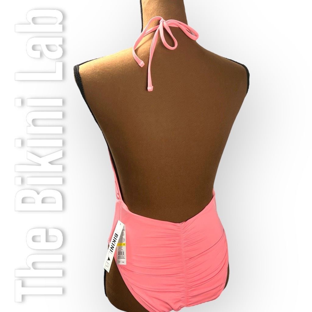 Other The Bikini Lab Rack Solid Plunge Shirred Booty One-Piece Hal Size M / US 6-8 / IT 42-44 - 2 Thumbnail