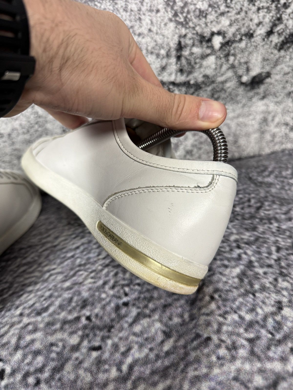 Dolce & Gabbana Men’s Dolce & Gabbana White Leather Trainers Sneakers Size 7 Size US 7 / EU 40 - 15 Thumbnail