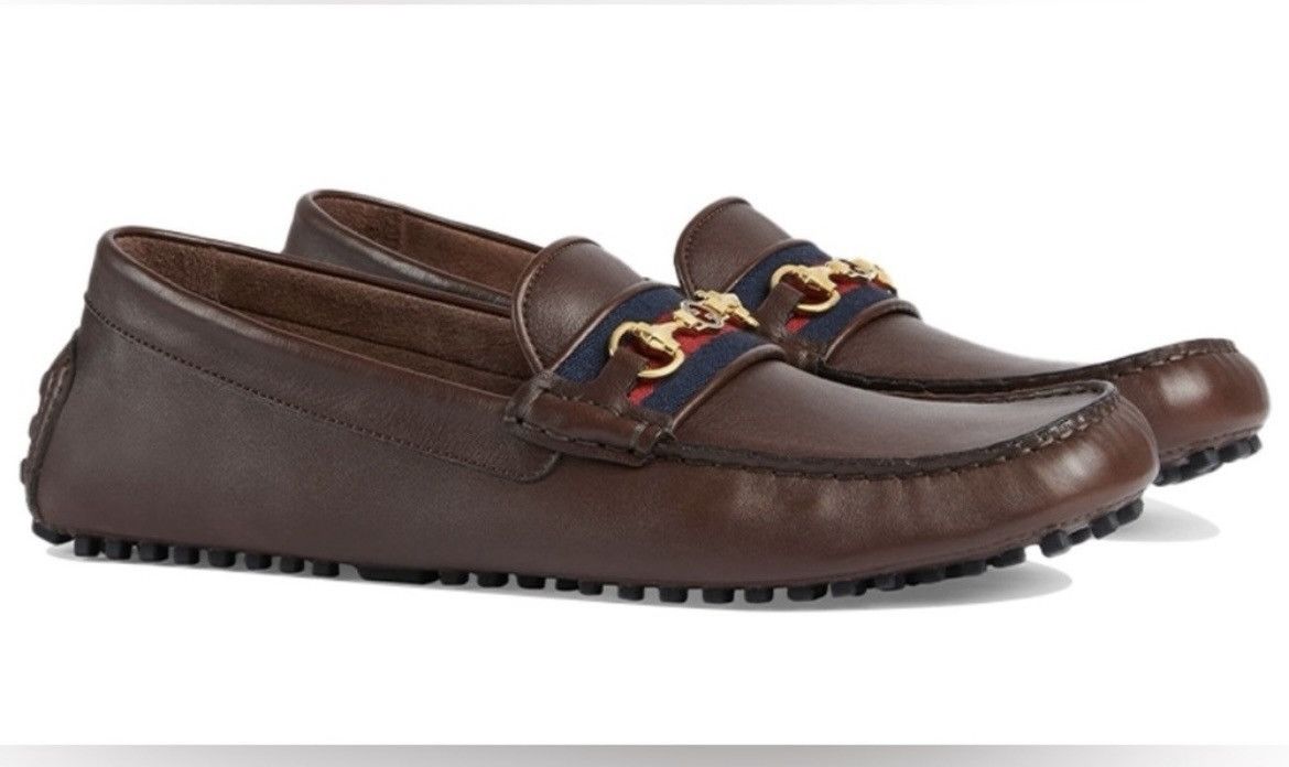 Gucci Gucci Horsebit Detail Leather Loafer Moccasin Leather Size US 12.5 / EU 45-46 - 1 Thumbnail