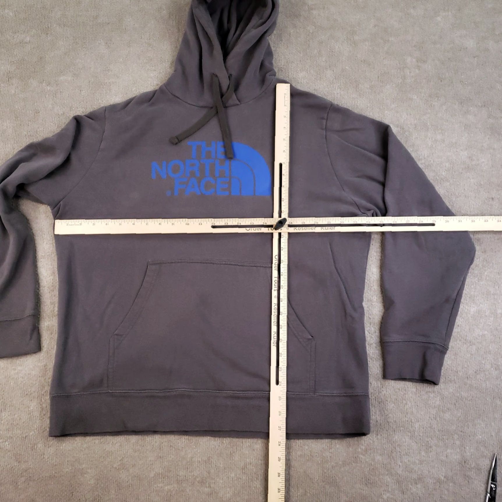 The North Face The North Face Hoodie Mens XL Gray Pullover Sweatshirt Big Logo Outdoor Fleece ZZ Size US XL / EU 56 / 4 - 2 Thumbnail