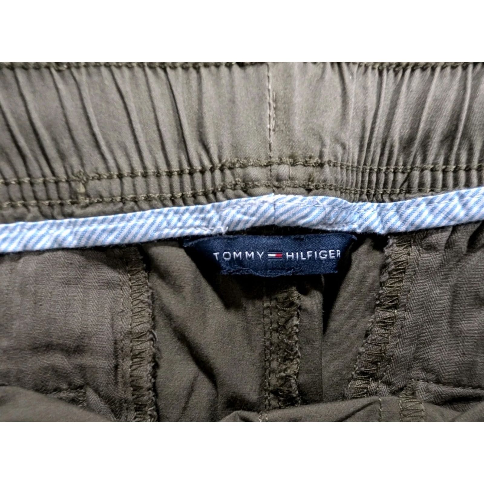 Vintage VINTAGE Tommy Jeans Pants Men M Green Y2K Cargo Joggers Elastic Waist 32 Size US 32 / EU 48 - 4 Thumbnail