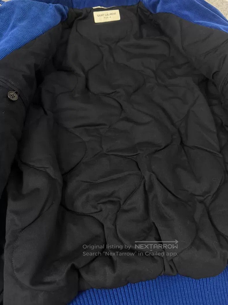 Saint Laurent Paris Saint Laurent Paris Blue Corduroy Baseball Jacket i Size US M / EU 48-50 / 2 - 3 Thumbnail