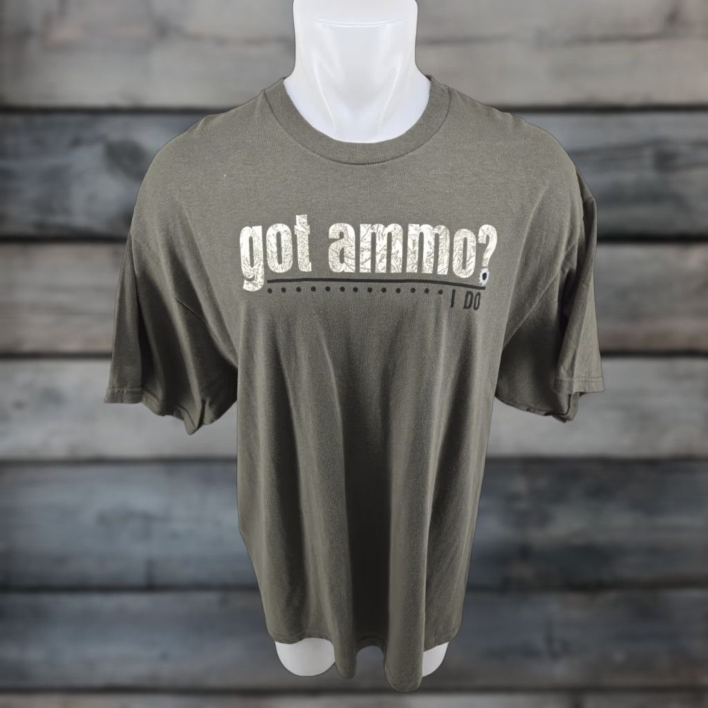 Vintage Academy Sports Outdoors Got Ammo I Do Men’s 2XL Army Green T Shirt Size US XXL / EU 58 / 5 - 1 Thumbnail