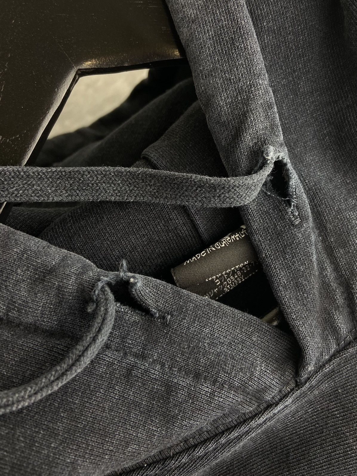 Stussy Stussy Pigment Dyed Distressed Hoodie XXL Oversize Size US XXL / EU 58 / 5 - 12 Thumbnail