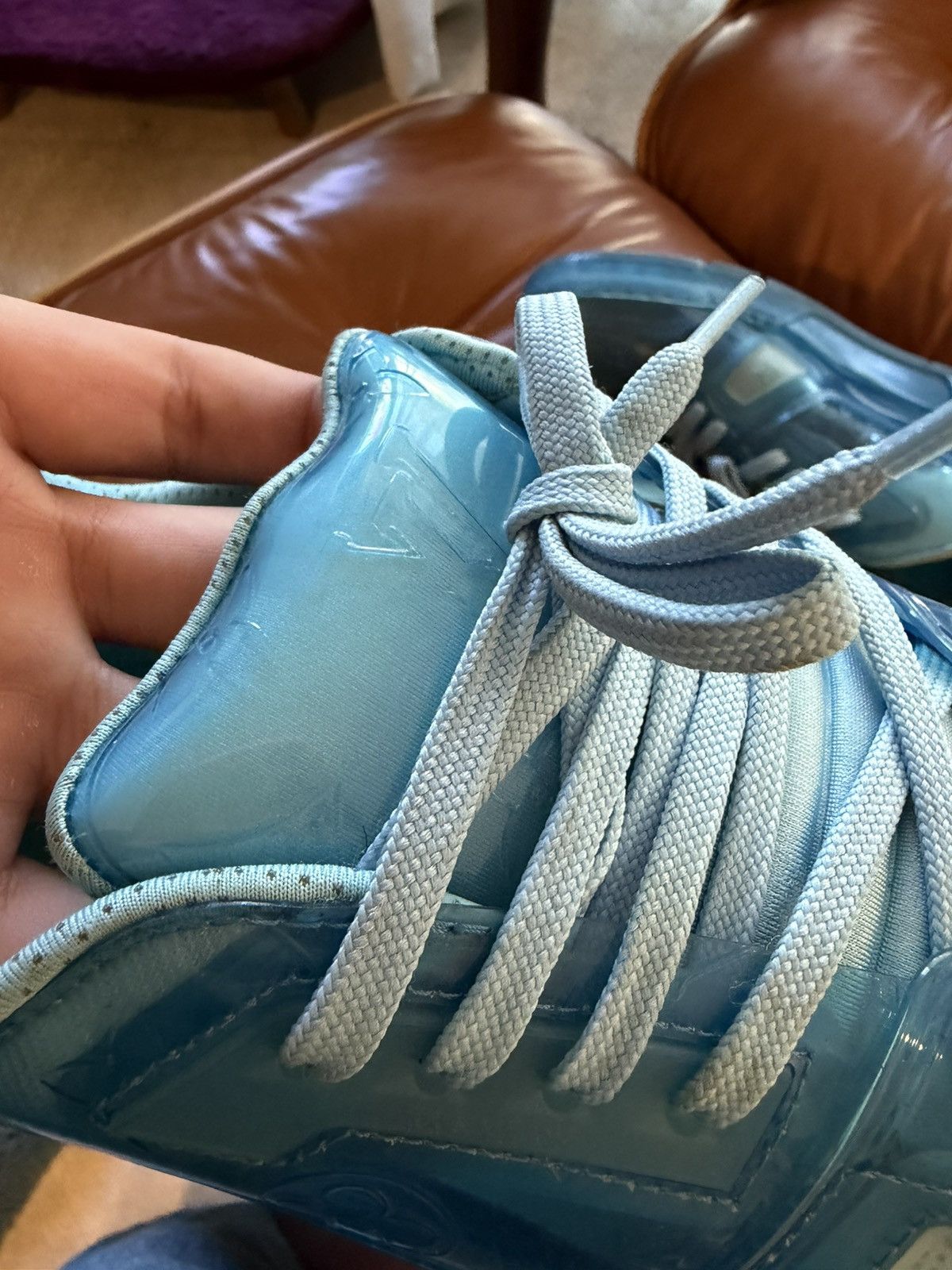 Louis Vuitton Louis Vuitton X Virgil Abloh - LV Trainer Blue Transparent Size US 10 / EU 43 - 7 Thumbnail