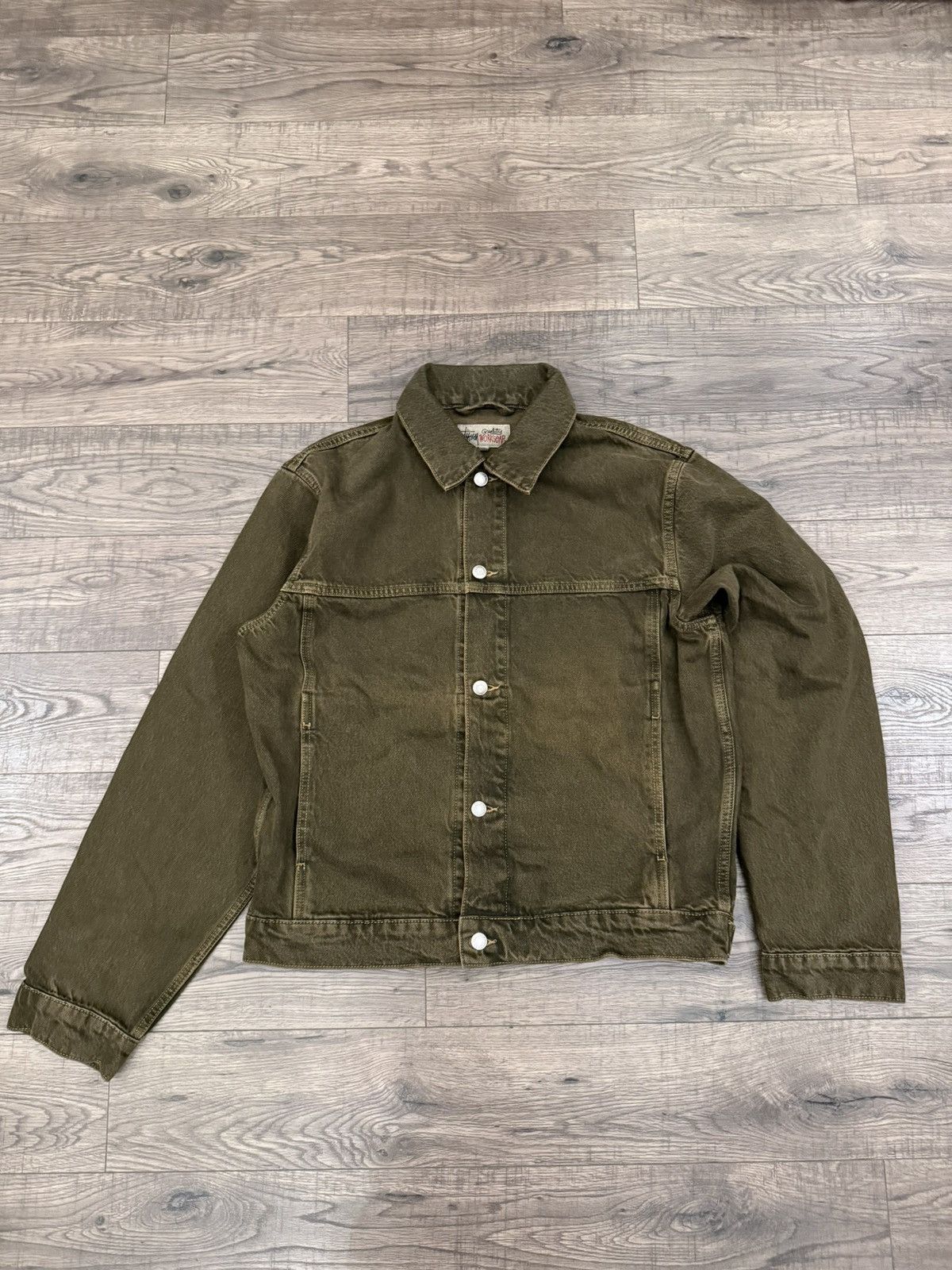 Stussy Stussy mushroom brown denim trucker jacket Size US M / EU 48-50 / 2 - 1 Thumbnail