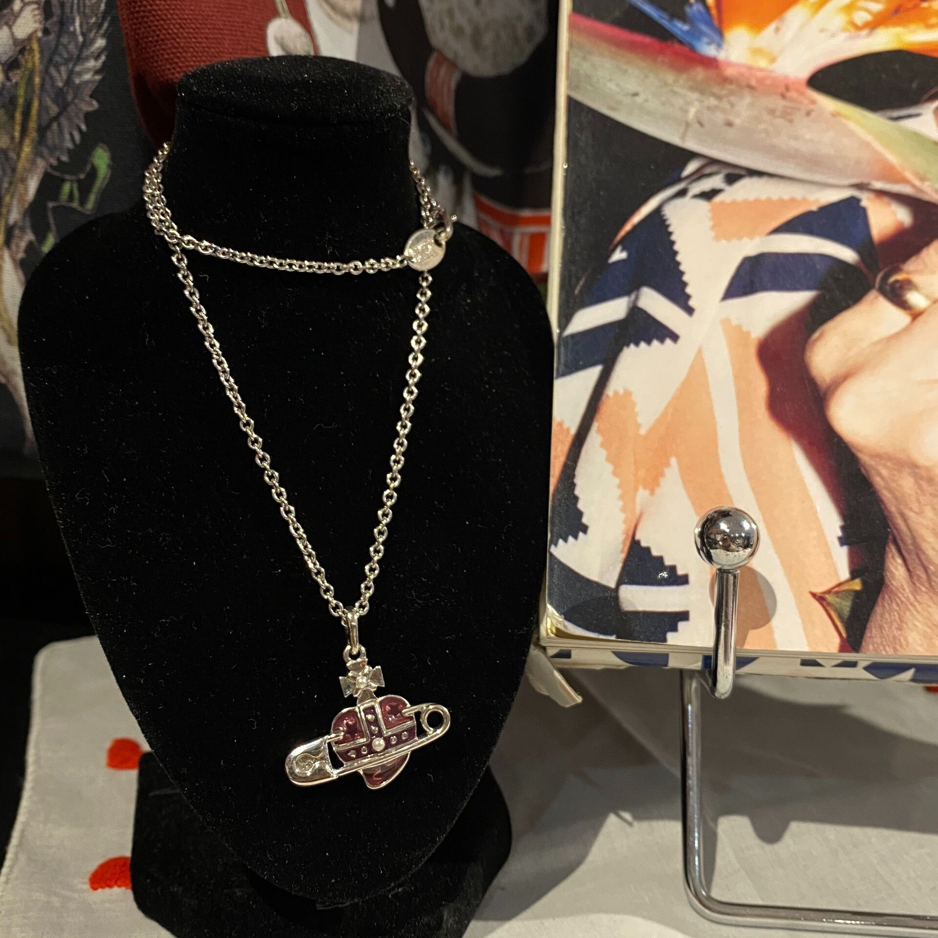 Vivienne Westwood Vivienne Westwood Purple Heart Necklace Size ONE SIZE - 1 Thumbnail