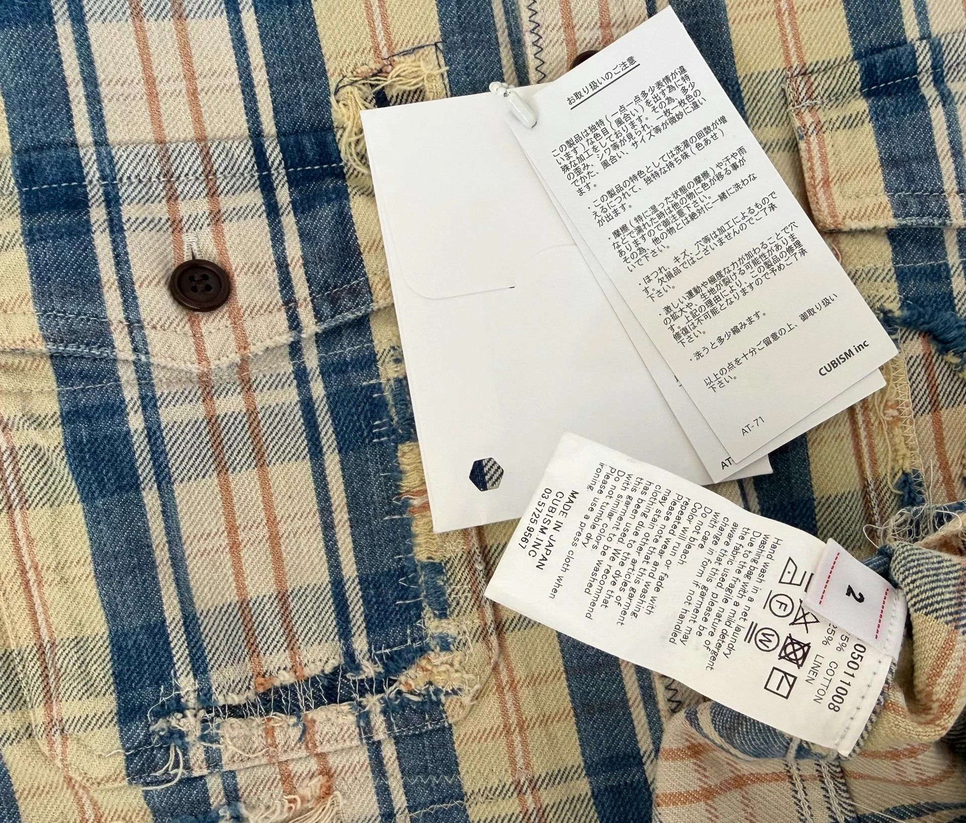 Visvim VISVIM 22SS Pioneer Check L/S Crash Check Distressed 2 Size US M / EU 48-50 / 2 - 3 Thumbnail