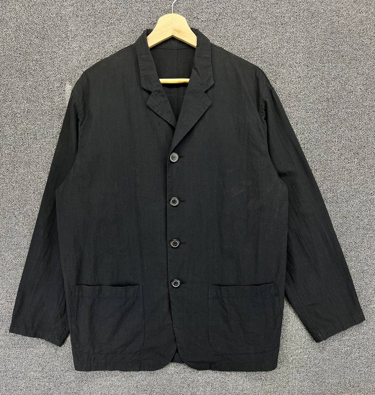 Vintage PPFM Flap Pocket Button Up Black Jacket