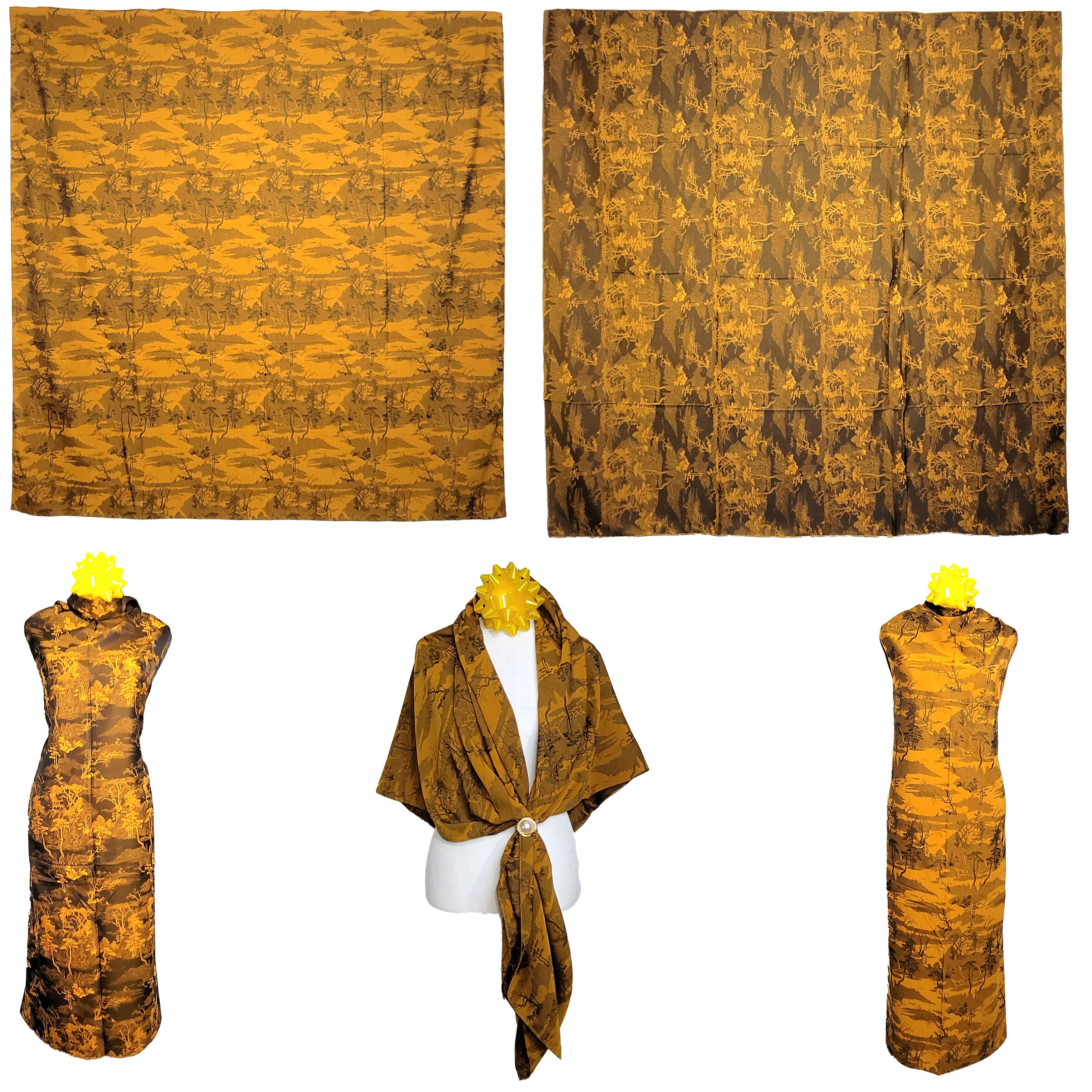 Other NWT Double-Sided Silk Scarf 52"x52" Large Square Wrap 3012 Size ONE SIZE - 1 Thumbnail