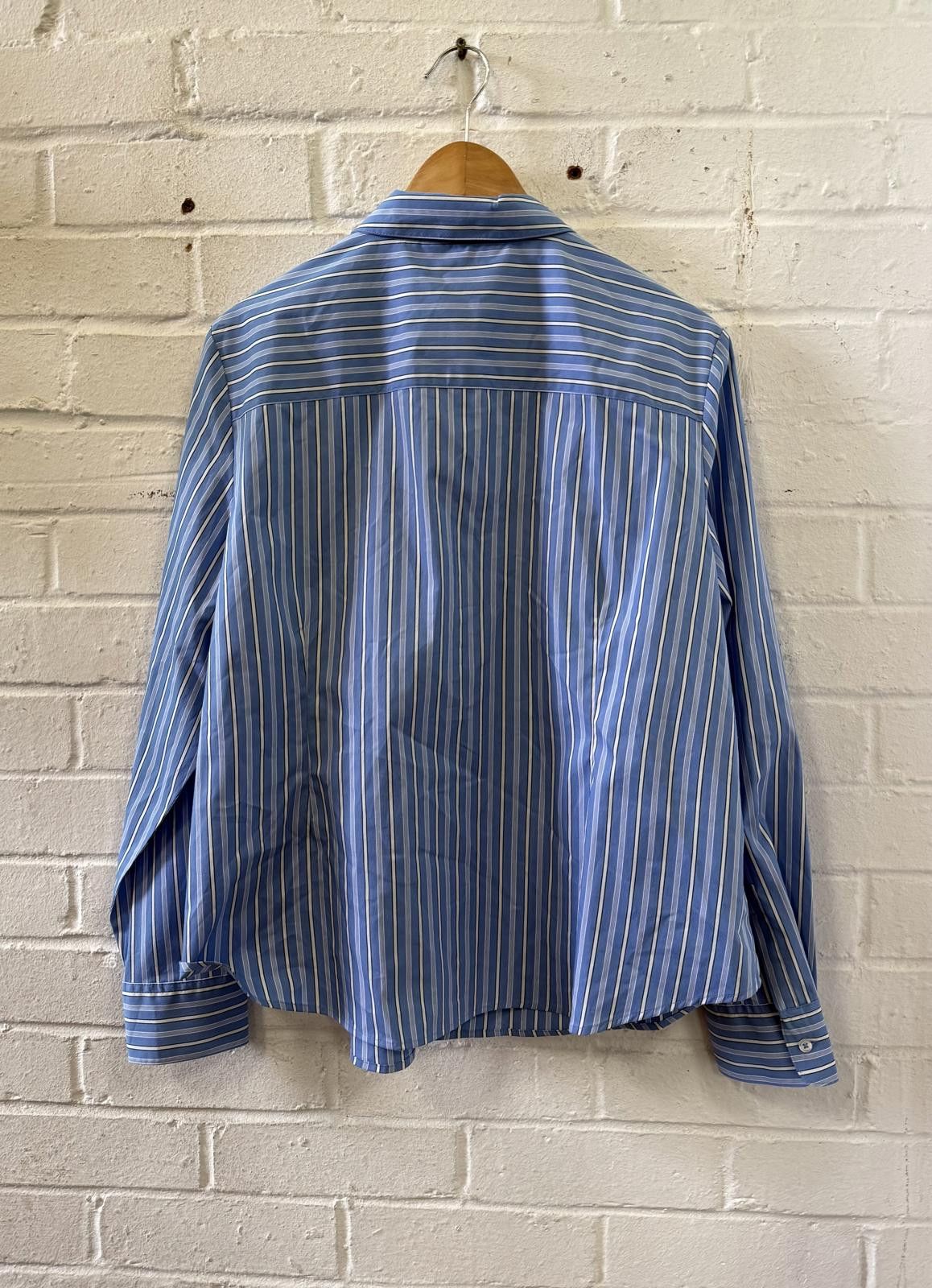 M.E. Sport M&S Blue Stripe Button-Down Shirt - Size 20 Size US L / EU 52-54 / 3 - 3 Thumbnail