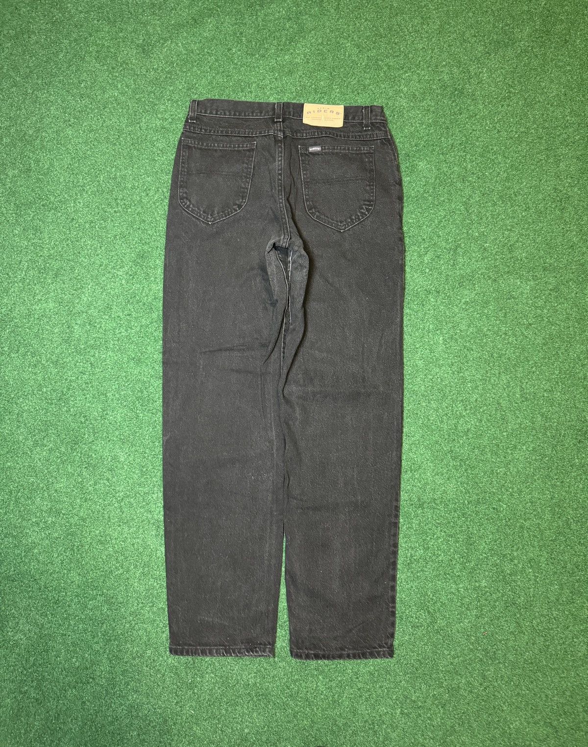 Lee × Vintage Vintage 90s Riders Lee Black Denim Mens 32x32 Tapered Jeans Size US 32 / EU 48 - 2 Thumbnail
