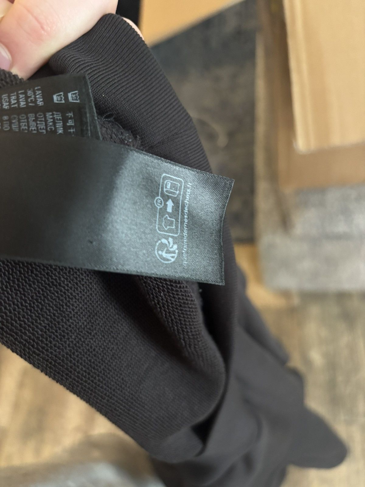 Balenciaga Oversized Washed Black Spellout Logo Pullover Hoodie Size US XS / EU 42 / 0 - 7 Thumbnail