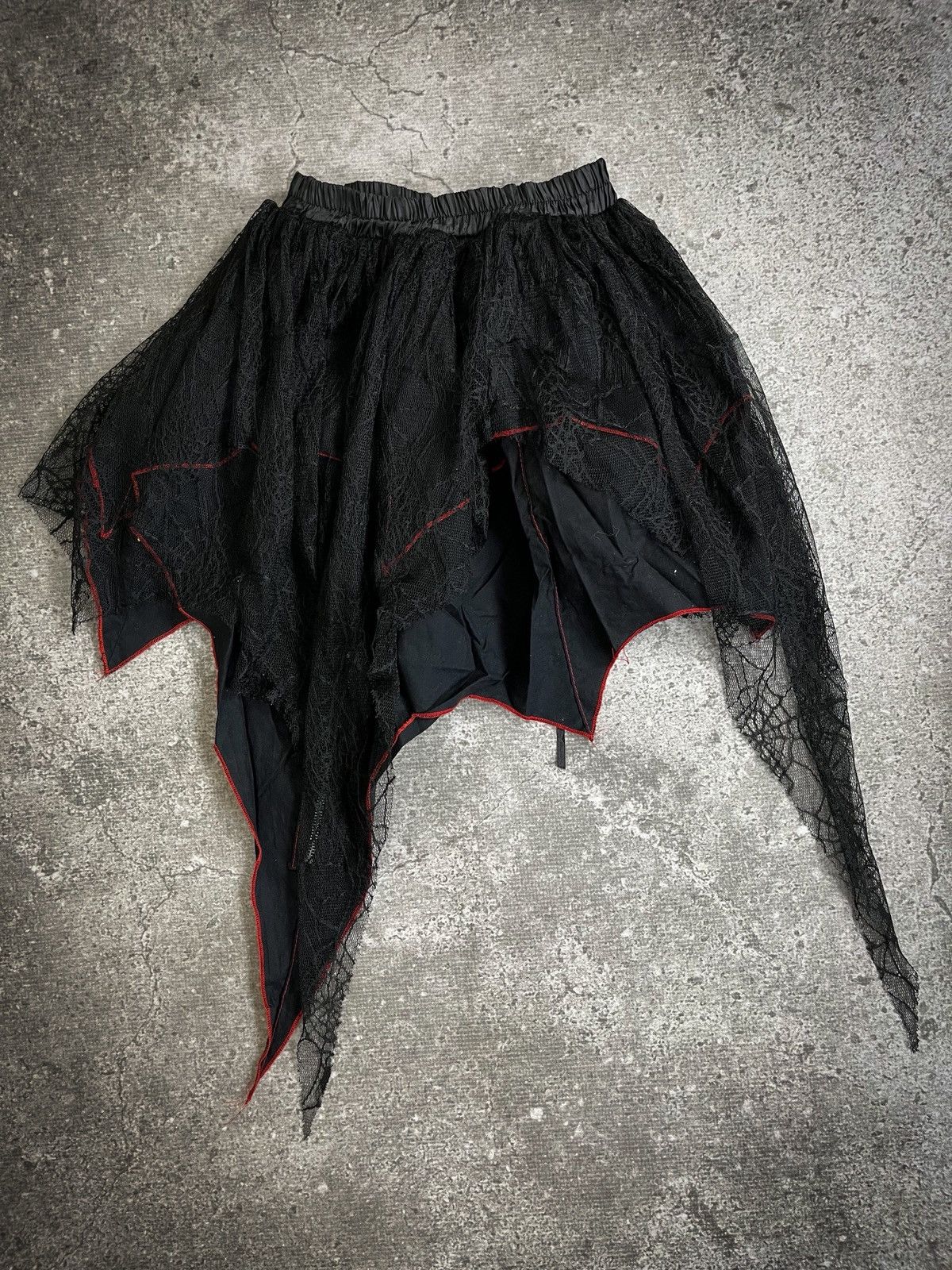 If Six Was Nine Addictrap Mesh Spider Gothic Mini Skirt Size 31" - 1 Thumbnail