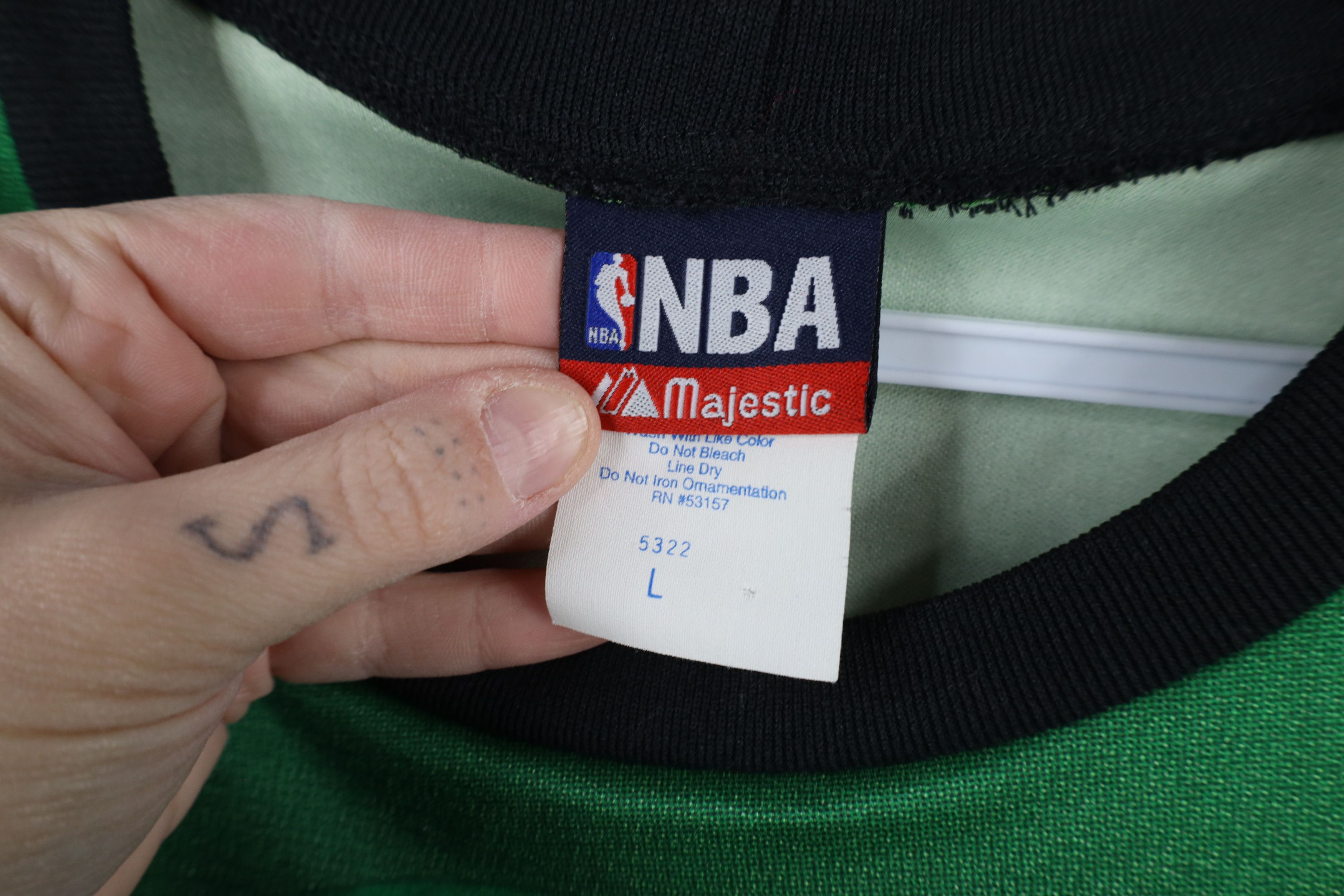 Majestic × Vintage Vintage 90s Majestic Boston Celtics Long Sleeve T-Shirt USA Size US L / EU 52-54 / 3 - 5 Thumbnail