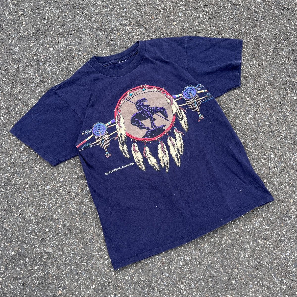 Vintage Vintage 90’s Wildlife Montreal Canada Graphic T Shirt Size US M / EU 48-50 / 2 - 2 Thumbnail