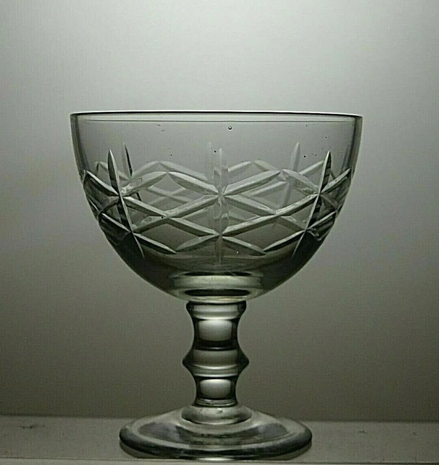 Other Vintage Crystal Cut Glass Set Of 2 Dessert Bowls 4 1/4" Size ONE SIZE - 3 Thumbnail
