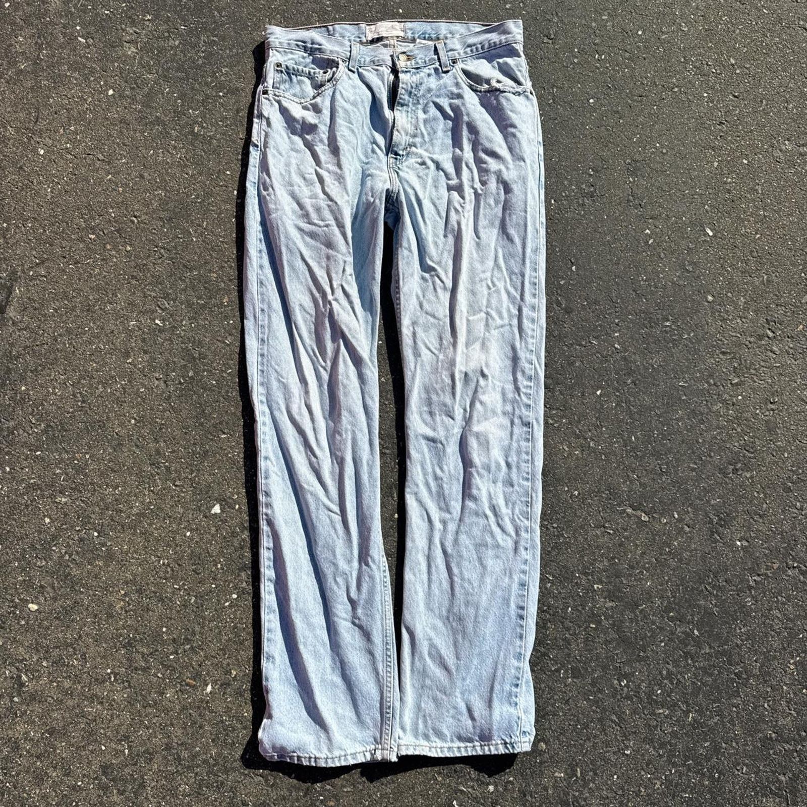 Levi's Early 2000s Light Blue Wash Levi’s Regular Fit Jeans – 34x34 Size US 34 / EU 50 - 4 Thumbnail
