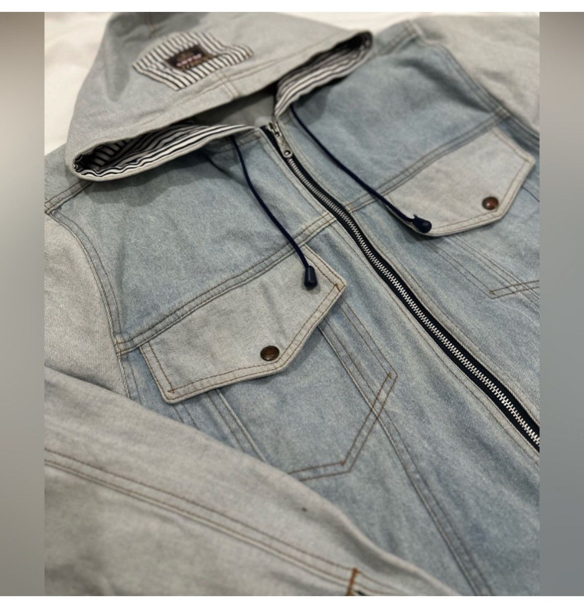 Fiorucci Vintage Jeans Denim Jacket with Hood Size US M / EU 48-50 / 2 - 10 Thumbnail