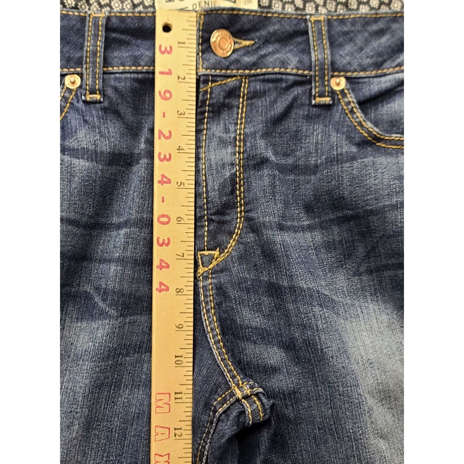 Ariat Ariat Rosa Jeans Womens 33x31 Slim Fit Bootcut Stretch Denim Blue 5-Pocket Mid Rise Size 24" / US 00 / IT 34 - 4 Thumbnail