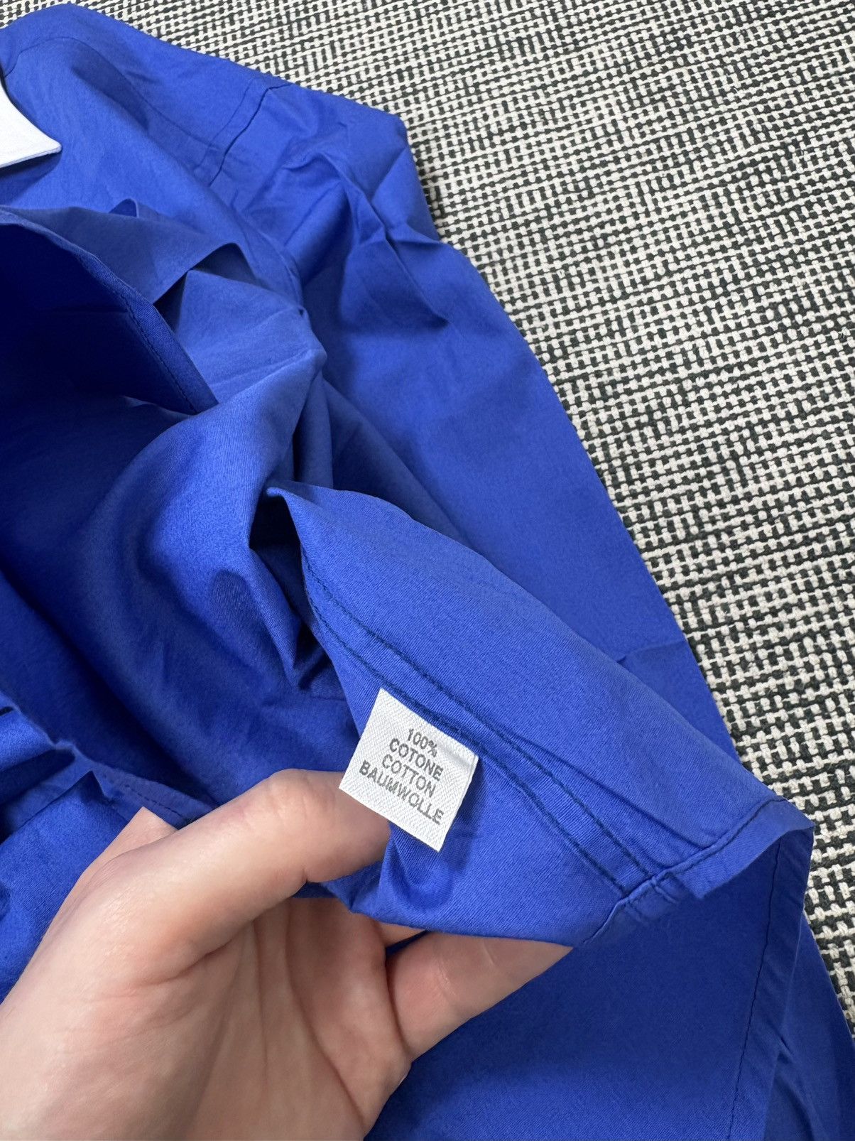 Katharine Hamnett London Katharine Hamnett london avant garde blue white shirt NOS Size US XL / EU 56 / 4 - 5 Thumbnail