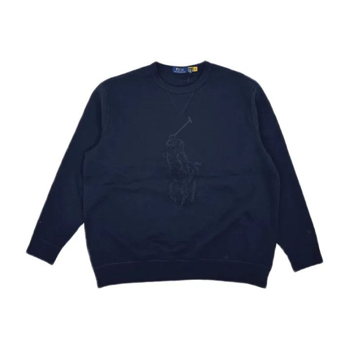 Polo Ralph Lauren Polo Ralph Lauren Navy Round Neck Long-Sleeve Sweatshirt Size US XL / EU 56 / 4 - 1 Thumbnail