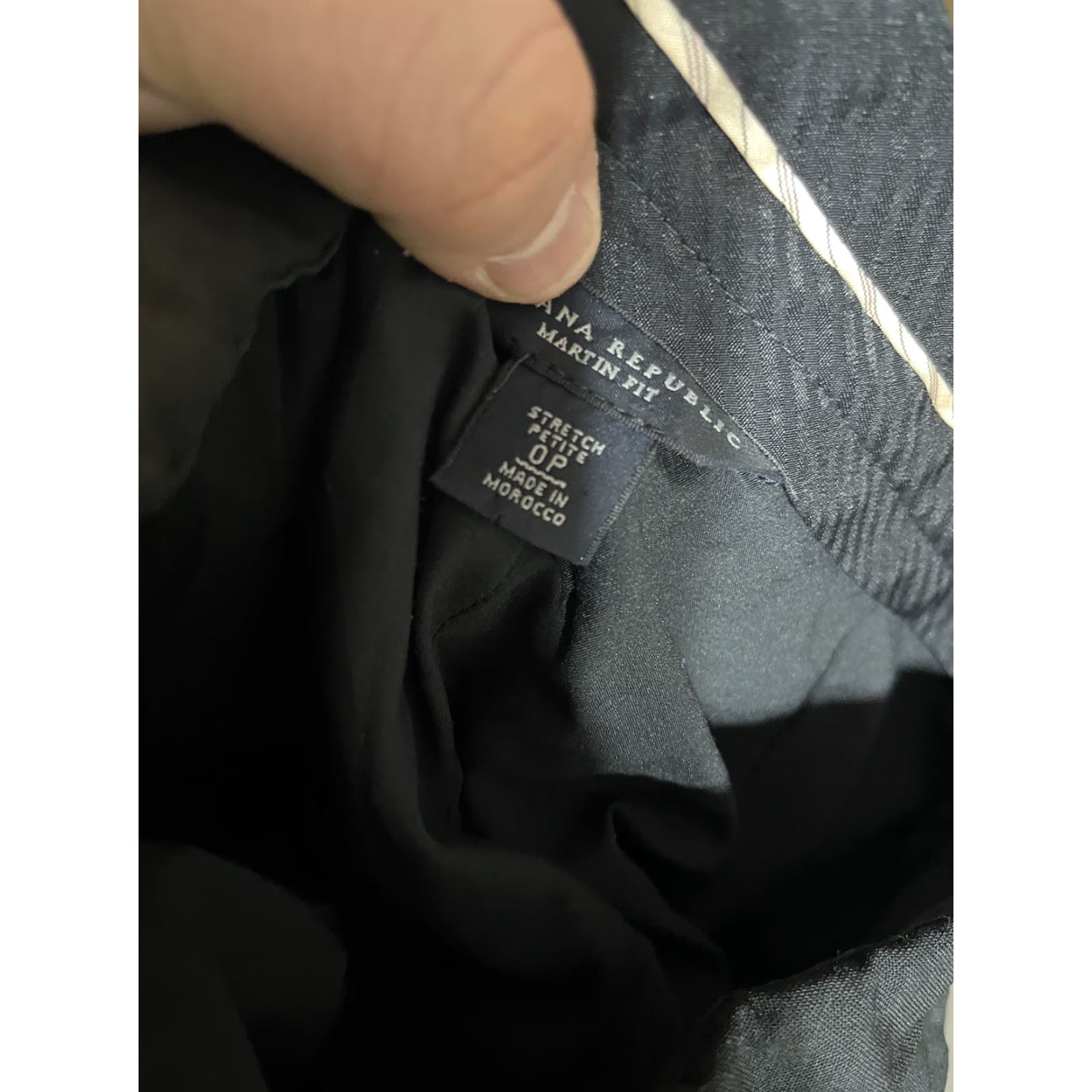 Banana Republic Banana Republic Dress Pants Martin-Fit Women 0P Petite Black Cotton Straight Lined Inseam 25 in Men? Size 25" / US 0 / IT 36 - 5 Thumbnail