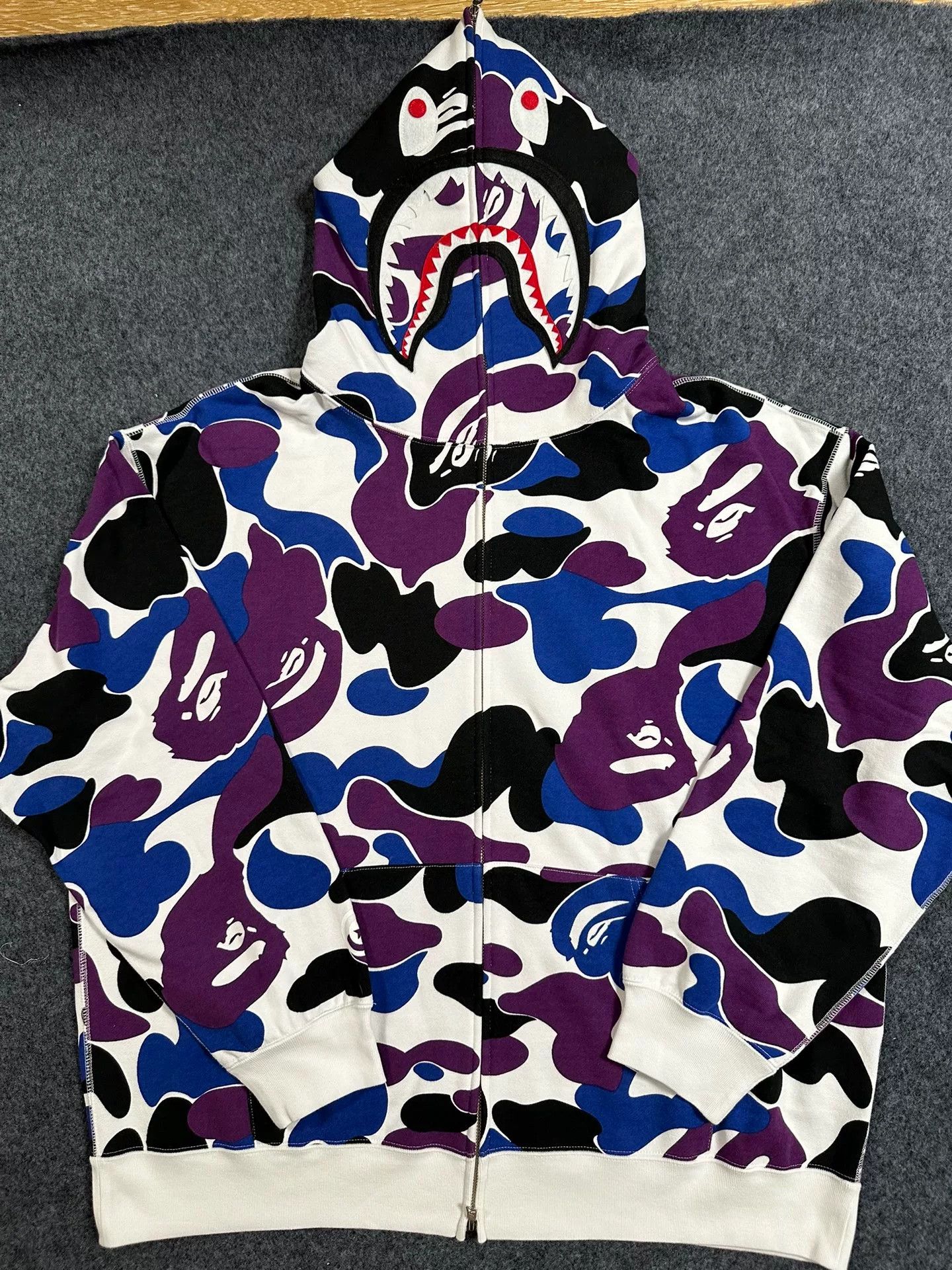 Bape Bape X Multi Shark Sweatshirt Pullover Size US XXL / EU 58 / 5 - 1 Thumbnail